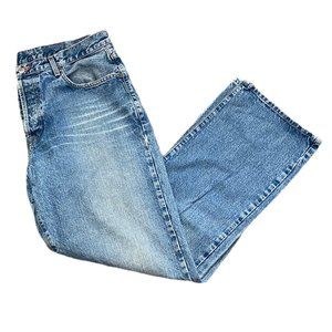 Men Lucky Brand by Gene Montesano Classic Fit Zip Fly Light Wash Jeans Size 36